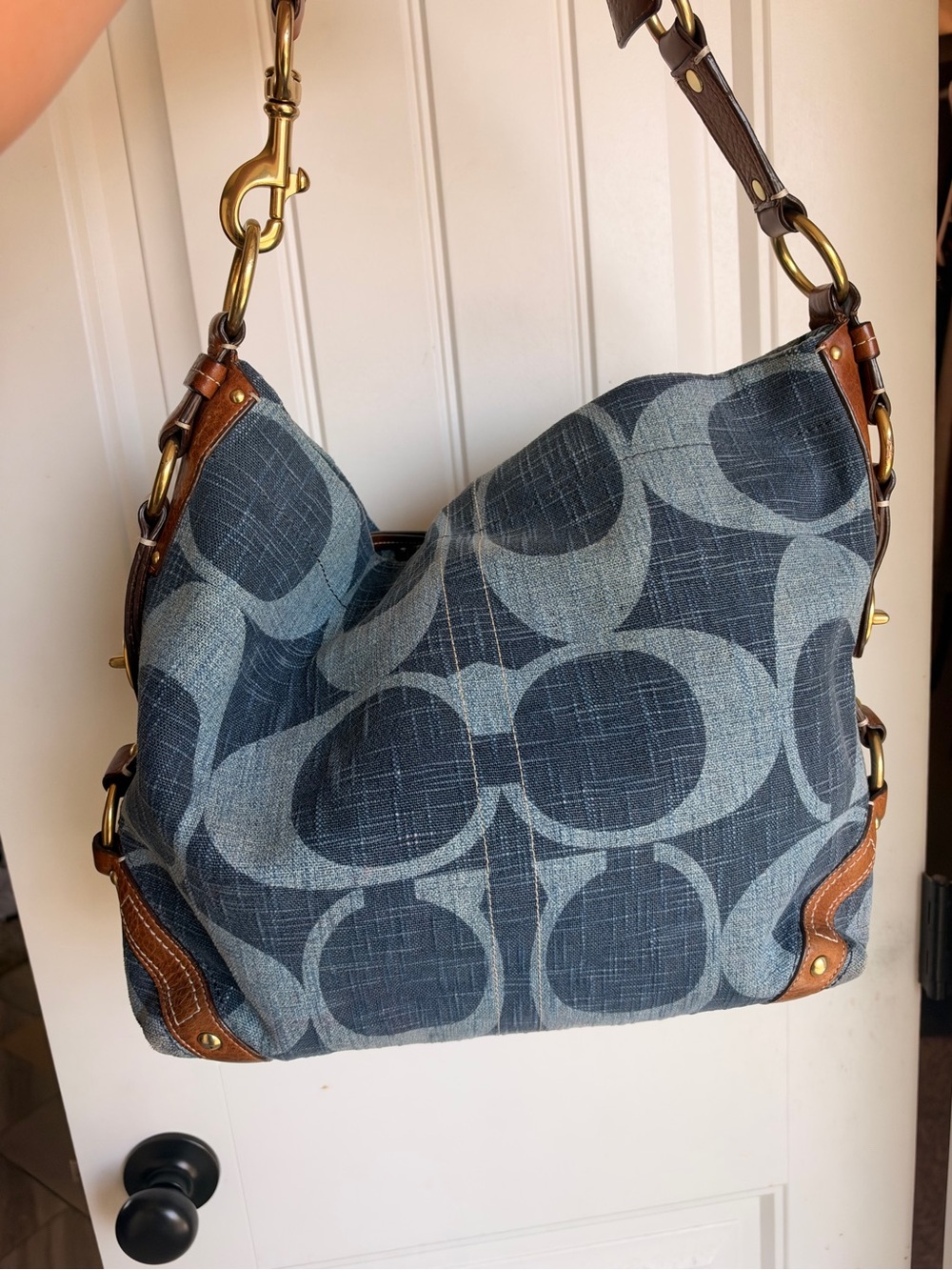 Coach Large Denim Carly